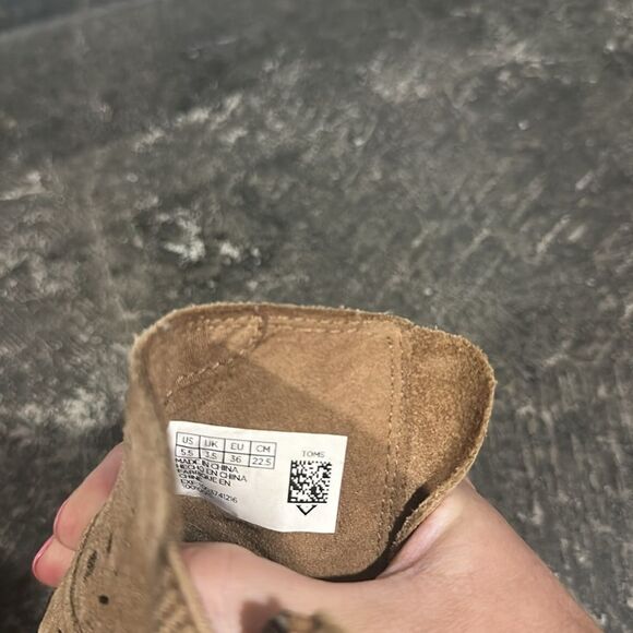 TOMS MAJORCA PEEP TOE BOOTIES 5.5 - Picture 7 of 10